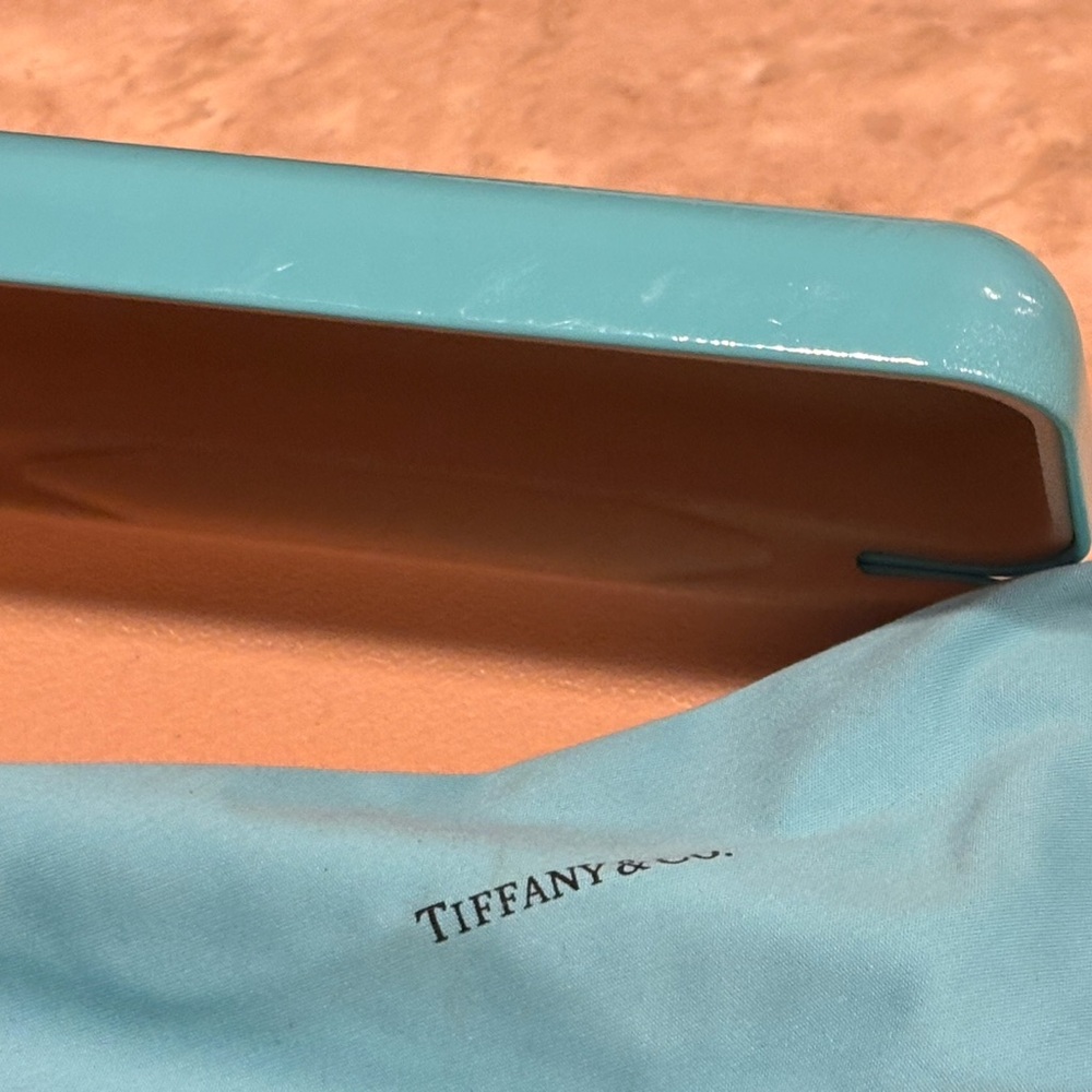 Authentic Tiffany & Co. Turquoise Prescription Glass Case